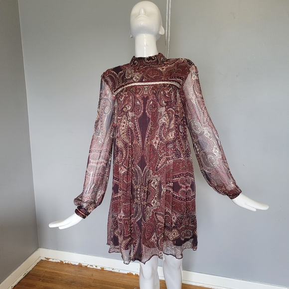 The JetSet Diaries Labyrinth Paisley Mini Dress, BNWT, Size M - Picture 1 of 8